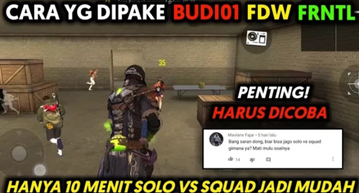 Mishet One Bagikan Tips Solo Vs Squad Di Free Fire