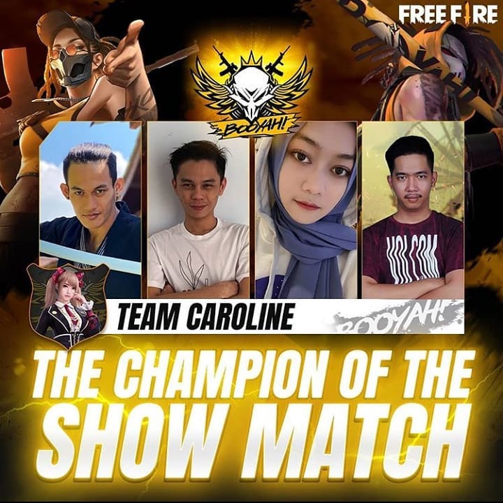 Tim Caroline Adalah Juara Booyah Day: Show Match!