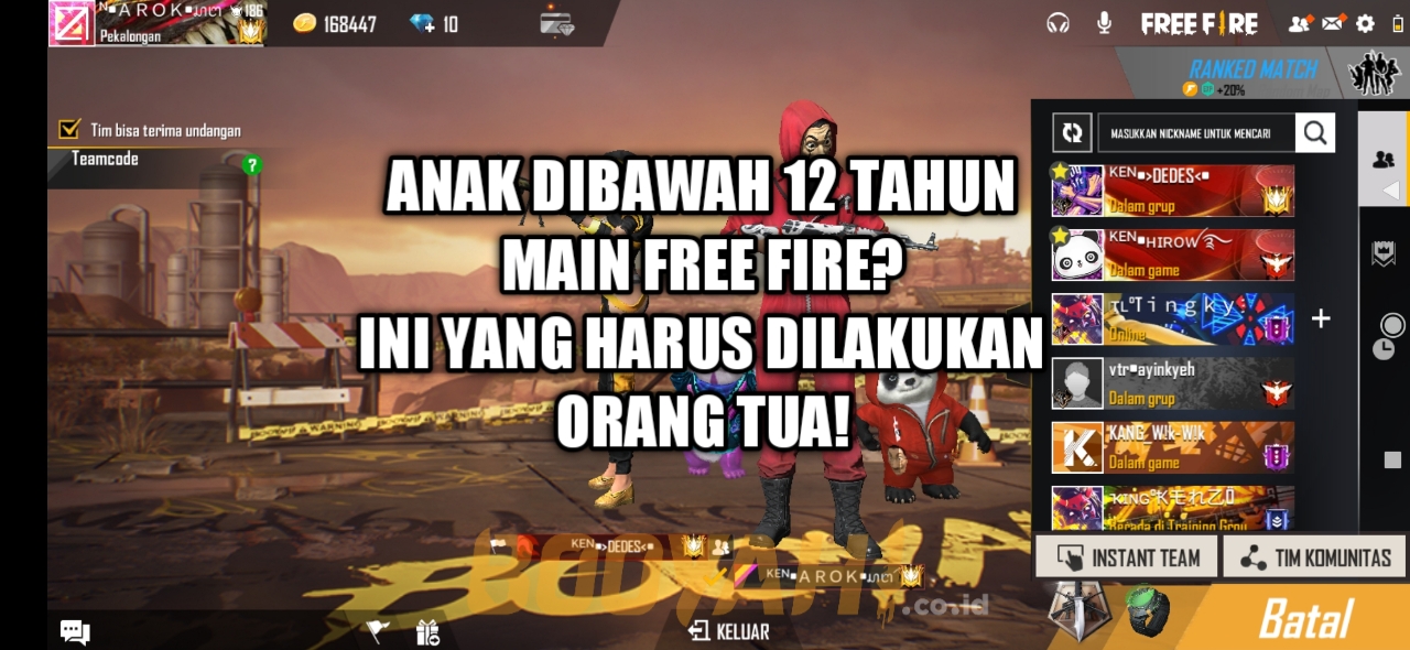 Anak Di Bawah 12 Tahun Main Free Fire Ini Yang Harus Dilakukan Orang Tua