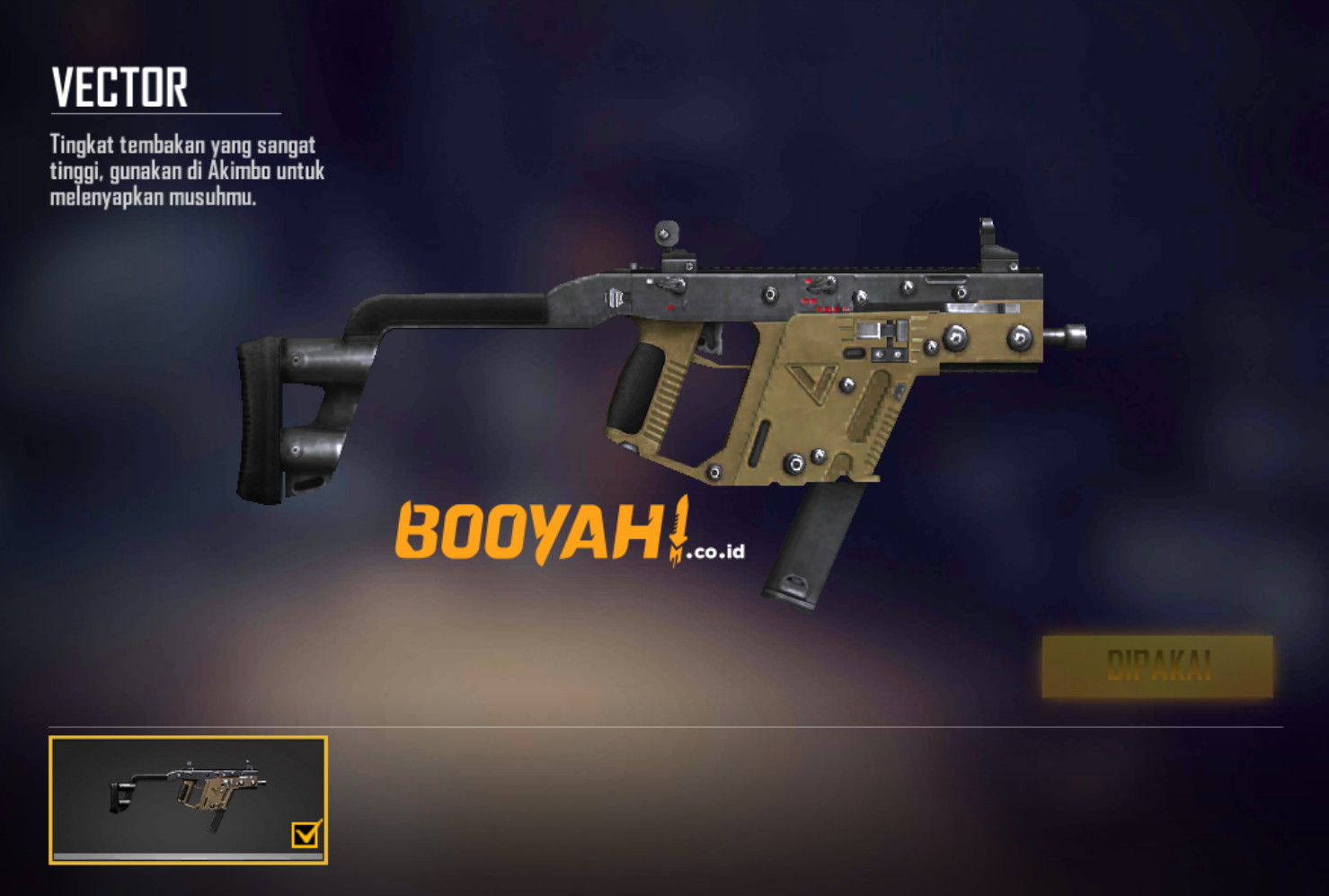 Senjata Vector Akan Dapatkan Nerf Di Update Februari Free Fire