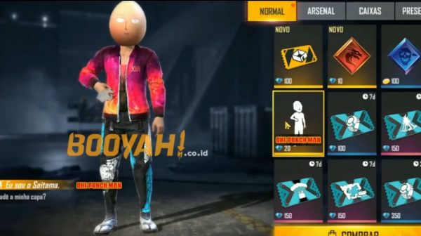 Bocoran Emote Kepala Saitama One Punch Man Free Fire (FF)!