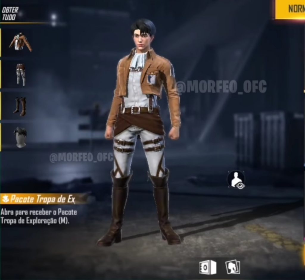 Bocoran Bundle Levi Ackerman Free Fire (FF) x Attack on ...