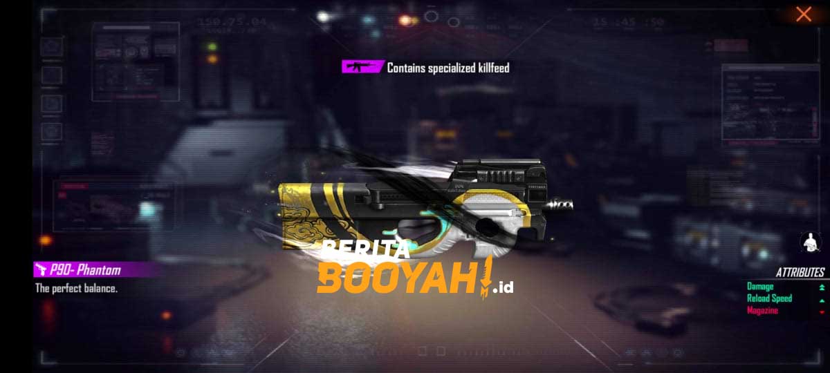 Cara Dapat P90 Phantom Gratis Di Event Ffws 2021 Free Fire