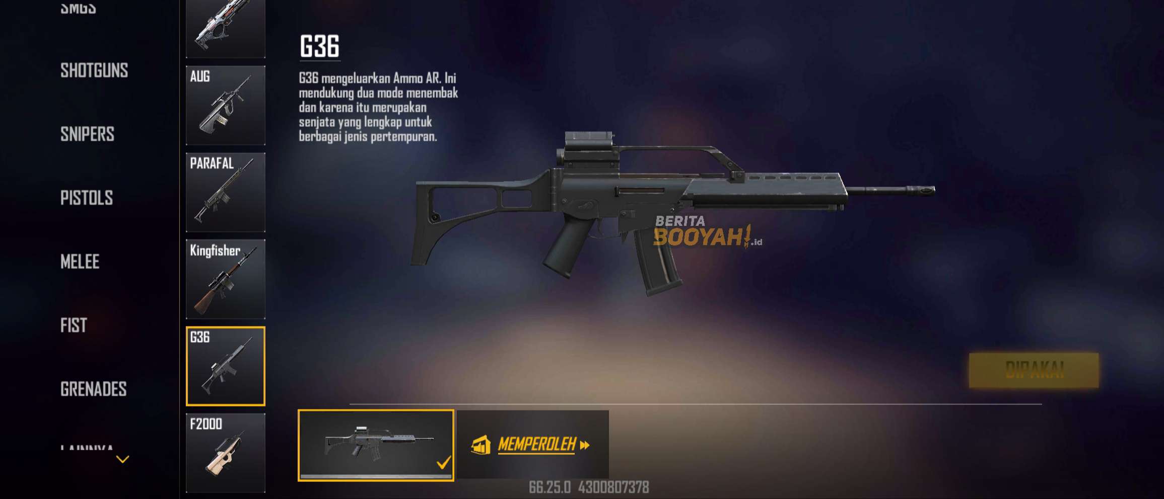 Link Update Terbaru Free Fire Juni 2023 Menengok G36, Hadirnya Senjata Baru di Advance Server FF Maret 2022!