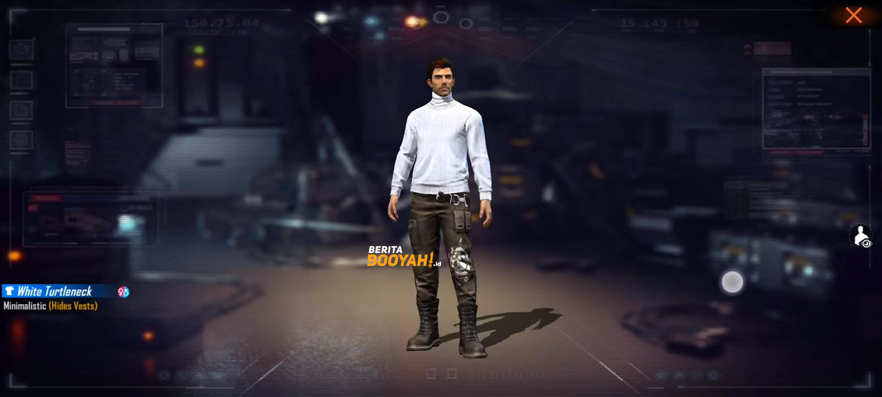 Miliki White Turtleneck FF di Event 